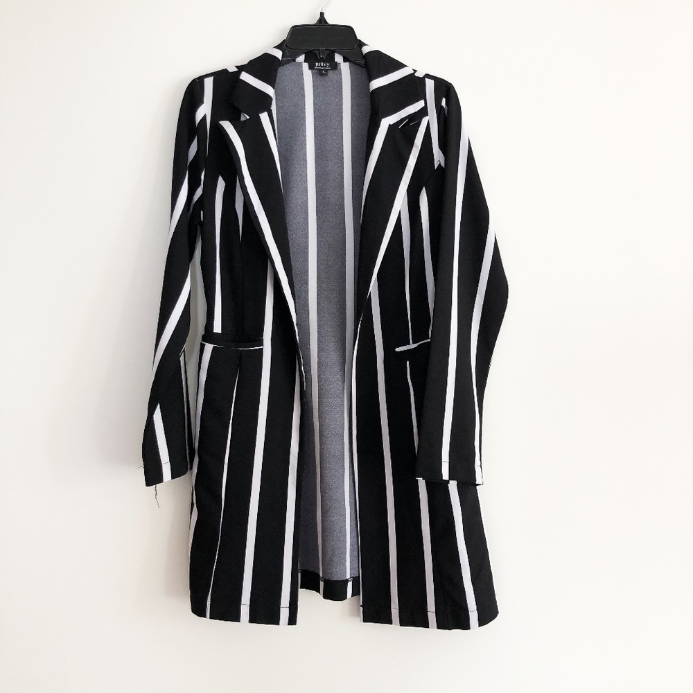 Black and white stripped Blazer
